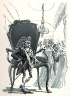 Illustration to the E.T.A. Hoffmann's ”Little Zahes”